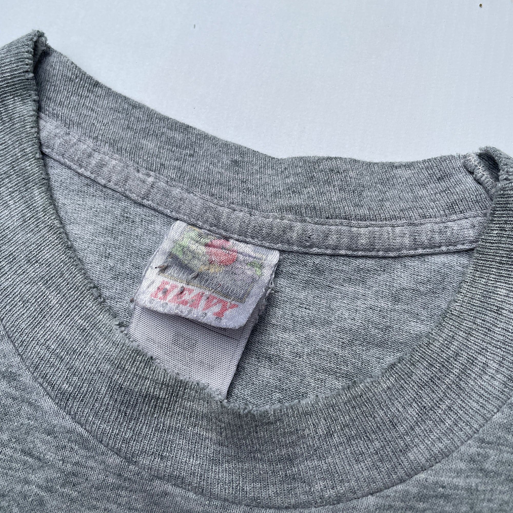 Adrenalin 'Adrenalin logo' Single Stitched T-Shirt (Heather Grey) VINTAGE 90s - Image 3