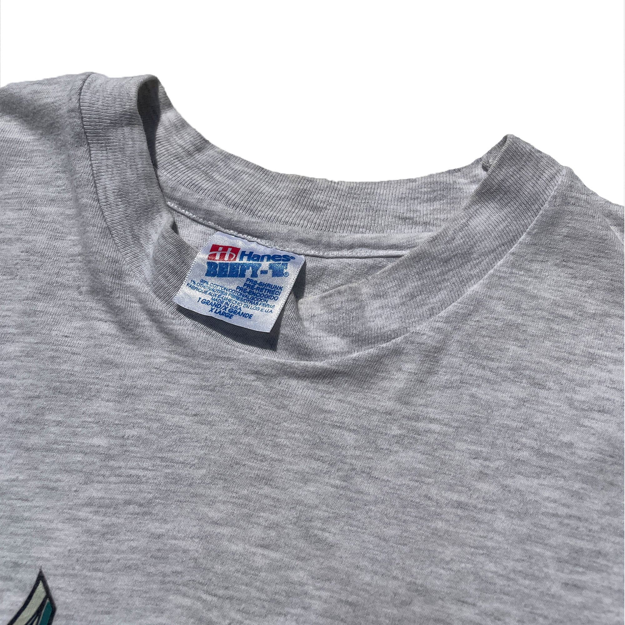 Avenue 'Avenue Logo' Single Stitched T-Shirt (Heather Grey) VINTAGE 90s - Image 3