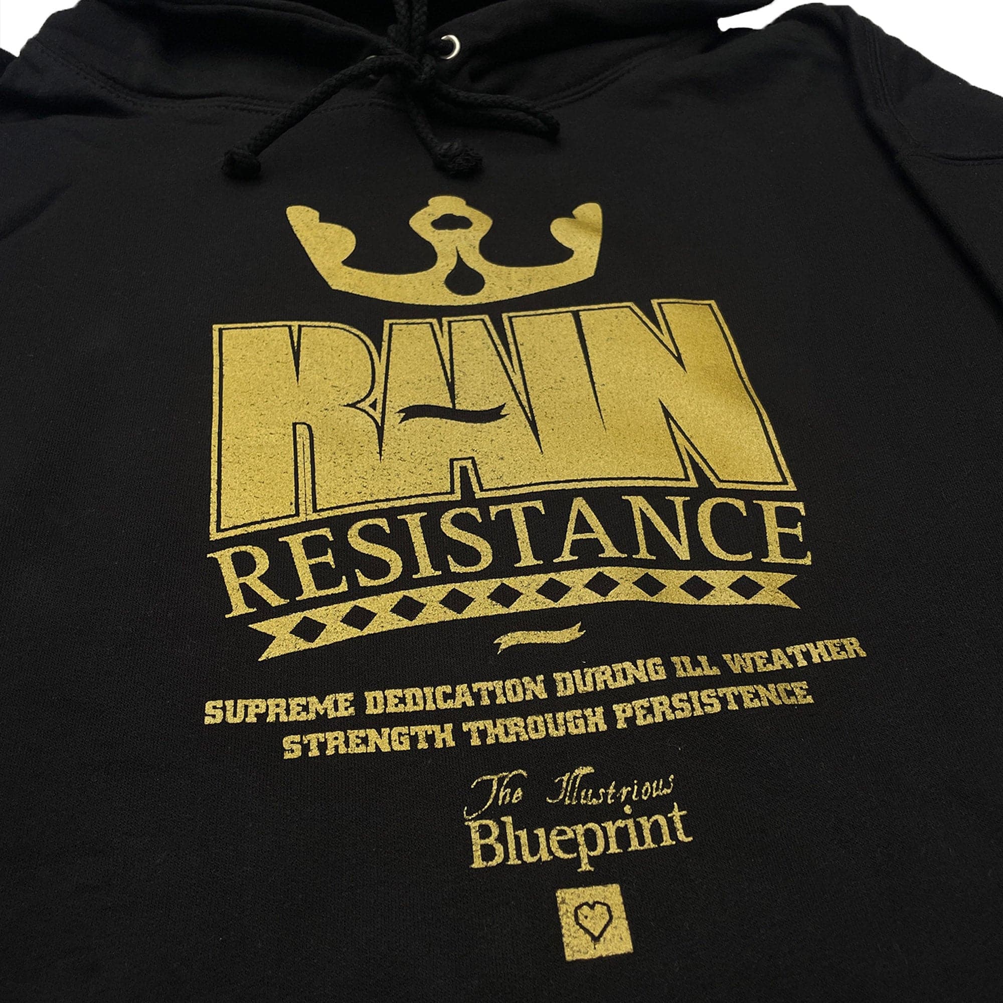 Blueprint 'Rain Resistance' Hoodie (Black) NOS 00s - Image 2