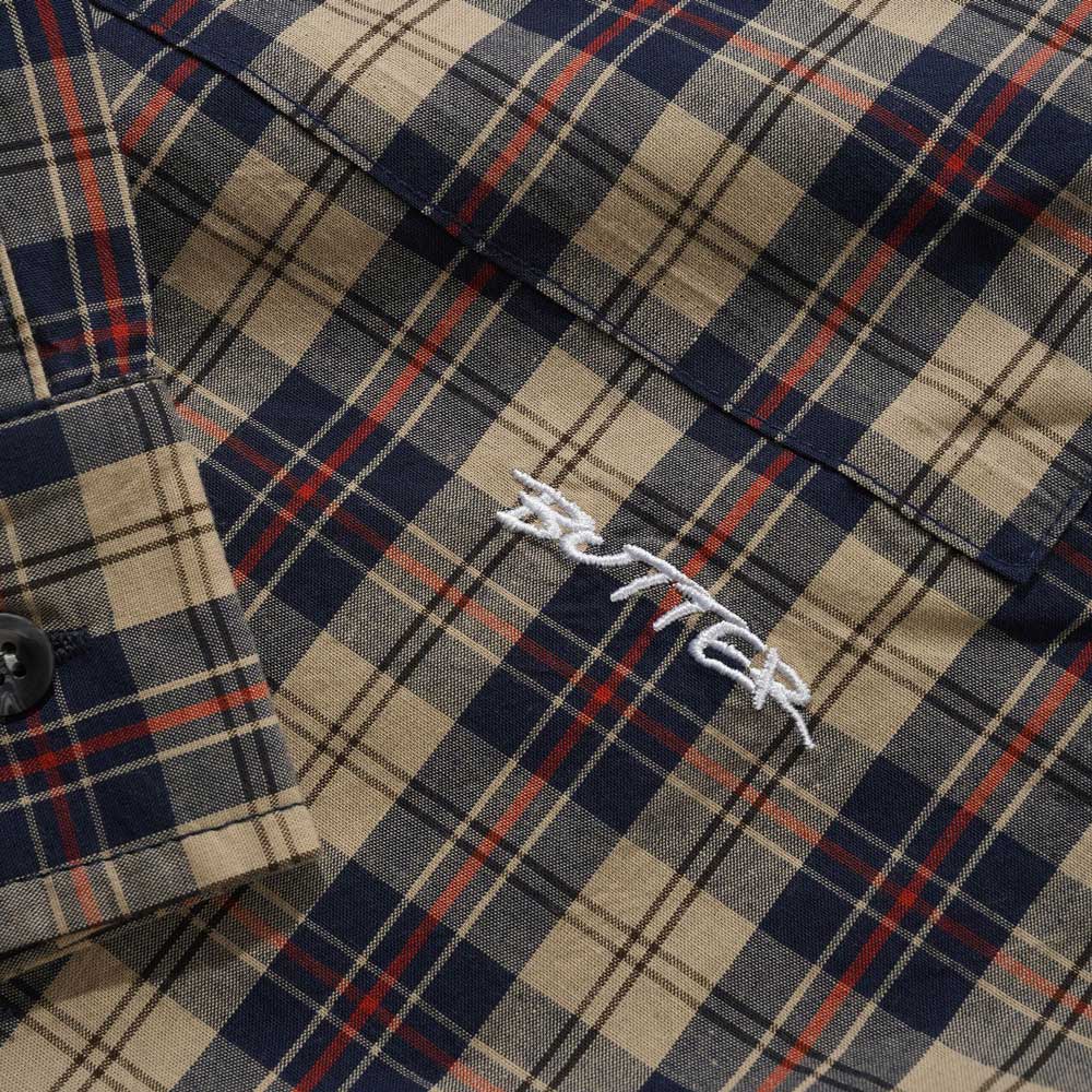 Butter Goods 'Plaid' Shirt (Beige / Navy) - Image 2