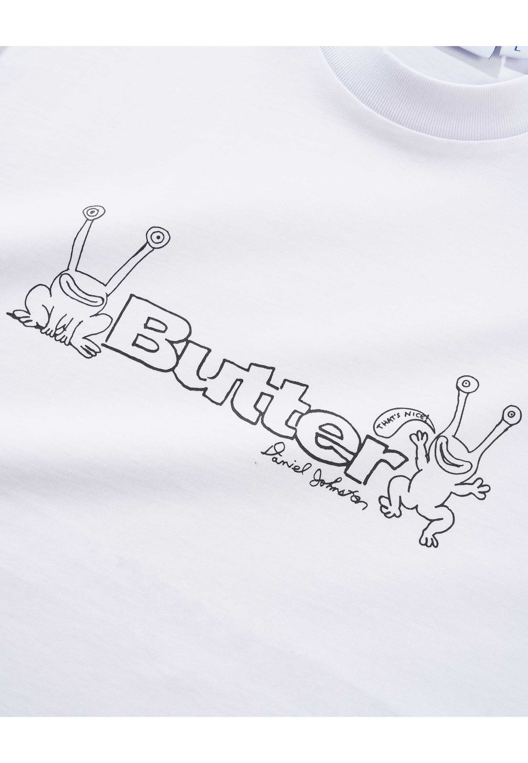 Butter Goods X Daniel Johnston 'Frog' T-Shirt (White) - Image 2