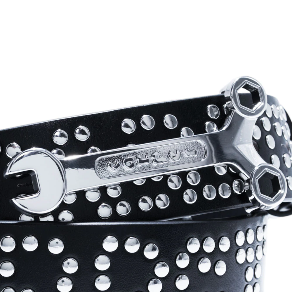 Carpet Company Riveted Leather Belt (Black) - Image 2