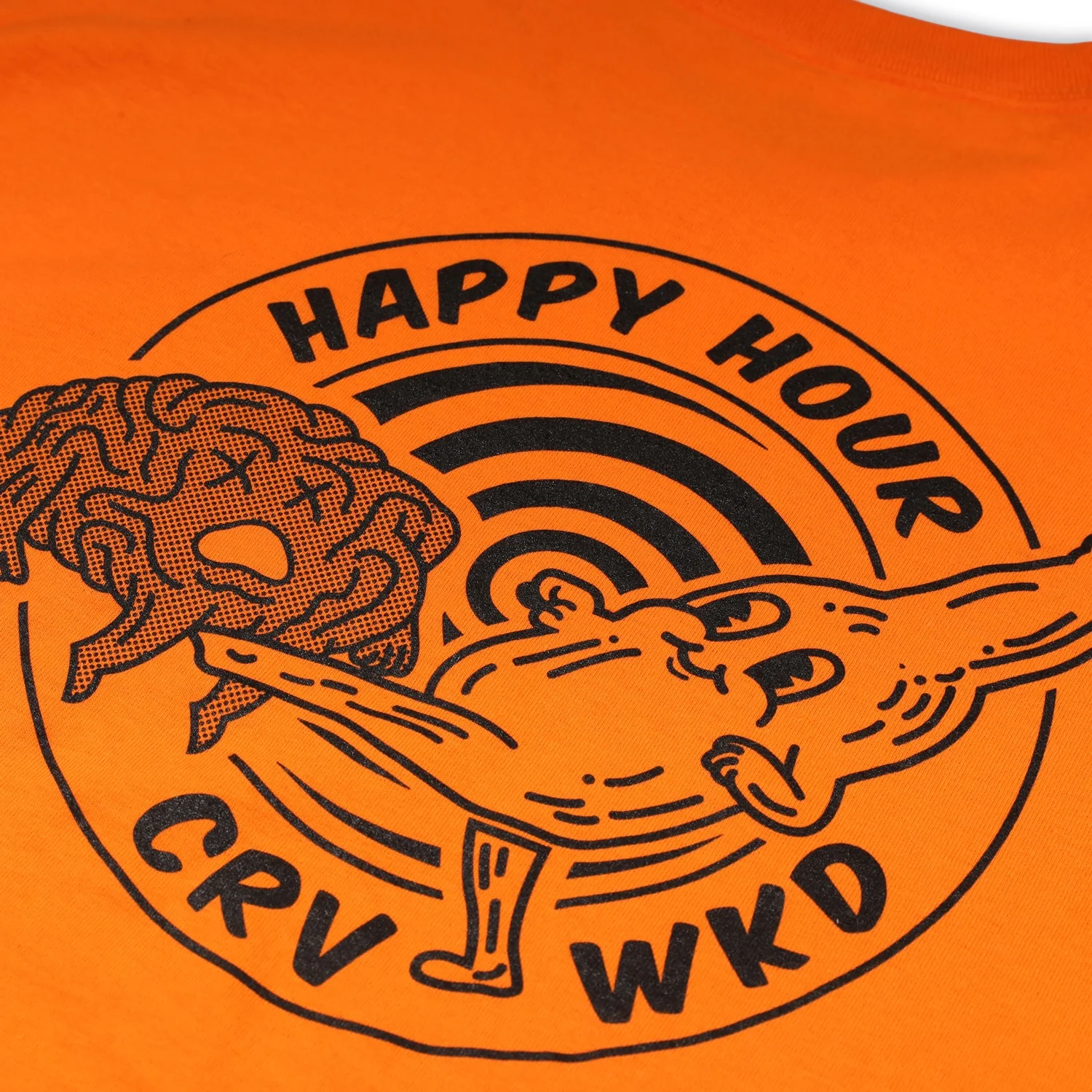 Carve Wicked 'Happy Hour' T-Shirt (Orange) - Image 4