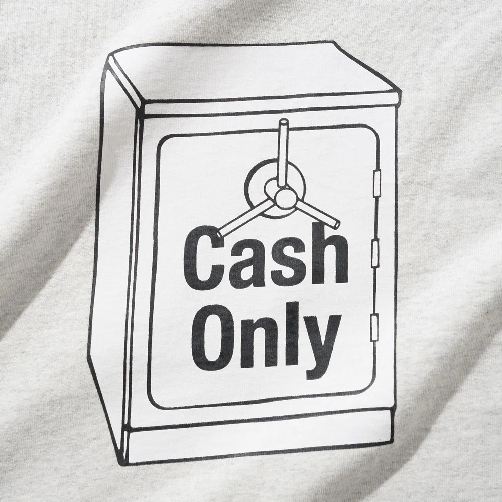 Cash Only 'Cash Safe' T-Shirt (Ash) - Image 2