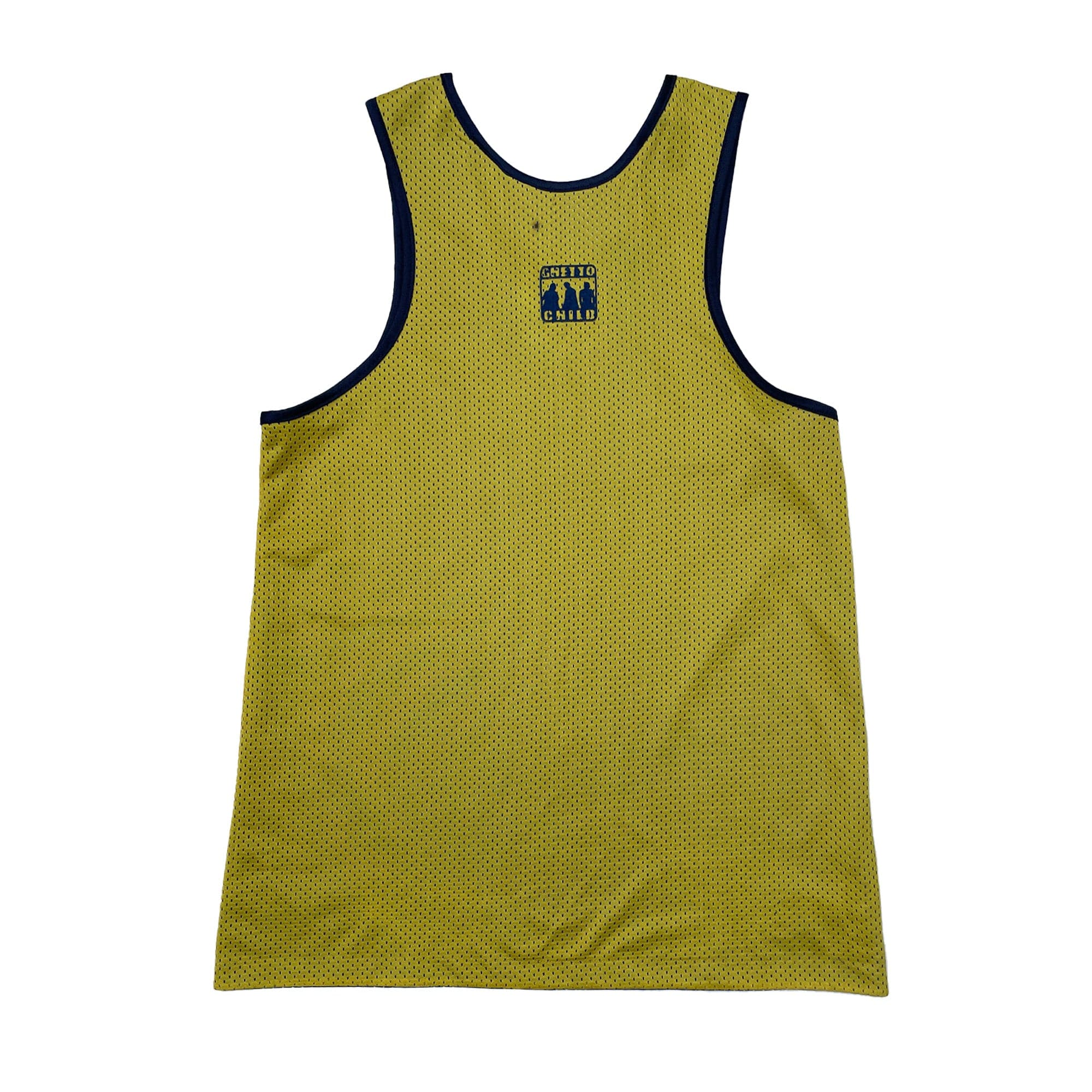 Ghetto Child 'Reversible' Basketball Jersey (Blue/Yellow) VINTAGE 90s - Image 6