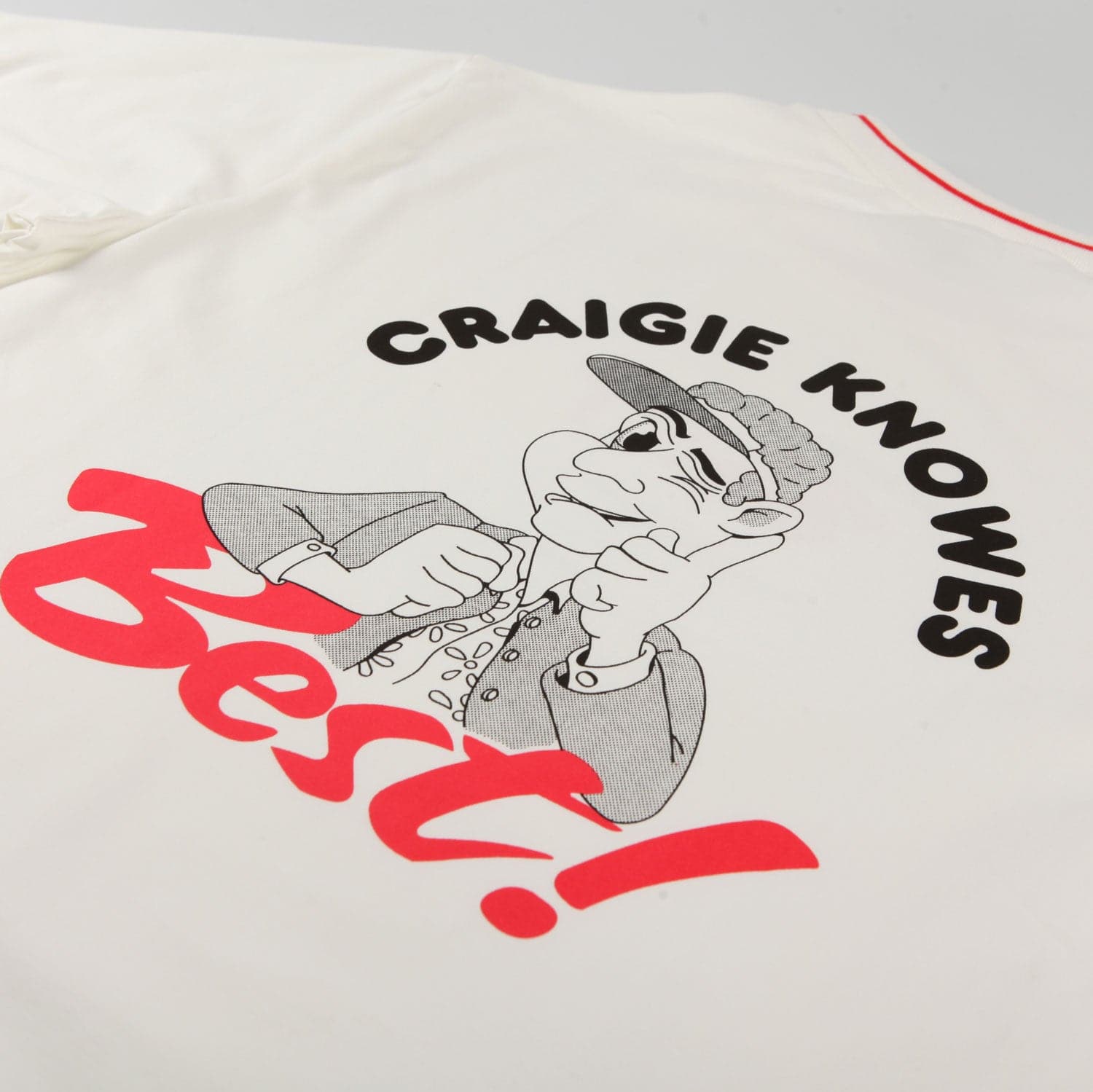 Handy X Craigie 'Who Knows Best' T-Shirt (White) - Image 4