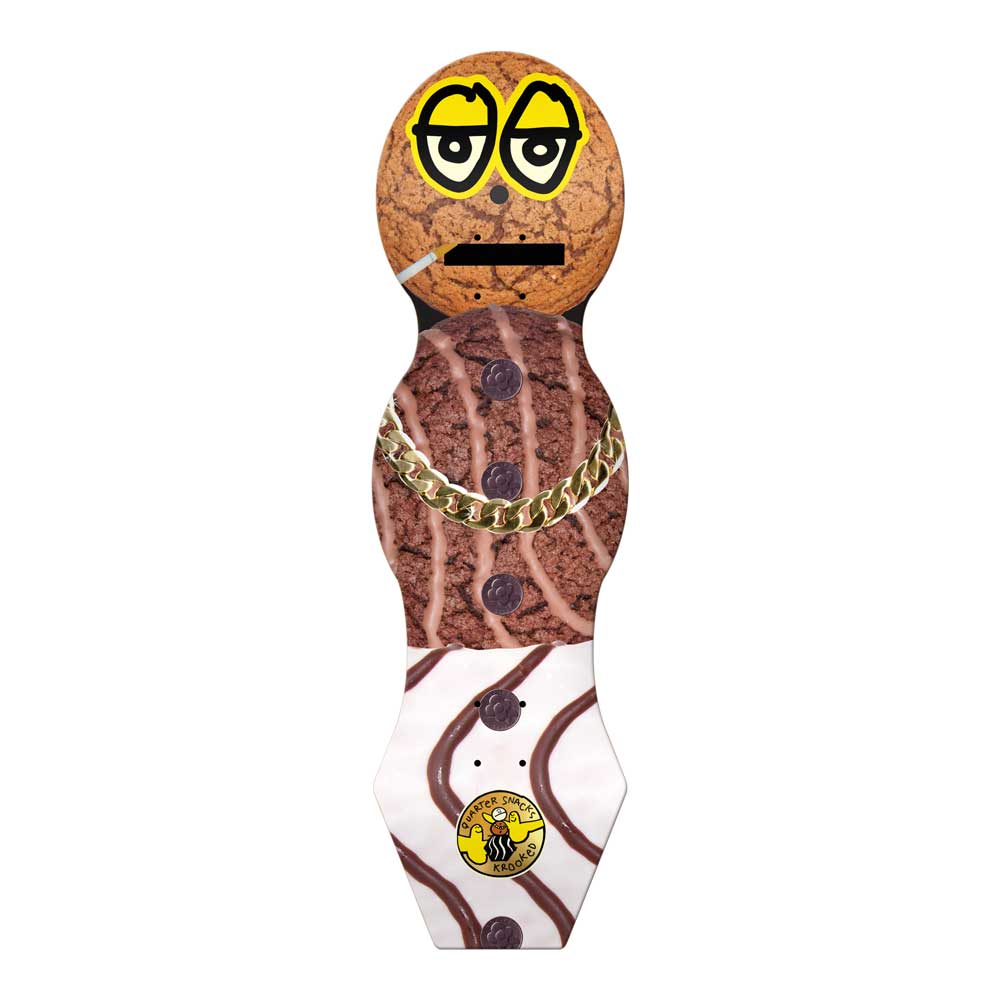 Krooked X Quartersnacks 'Snackman Cruiser' 9" Deck