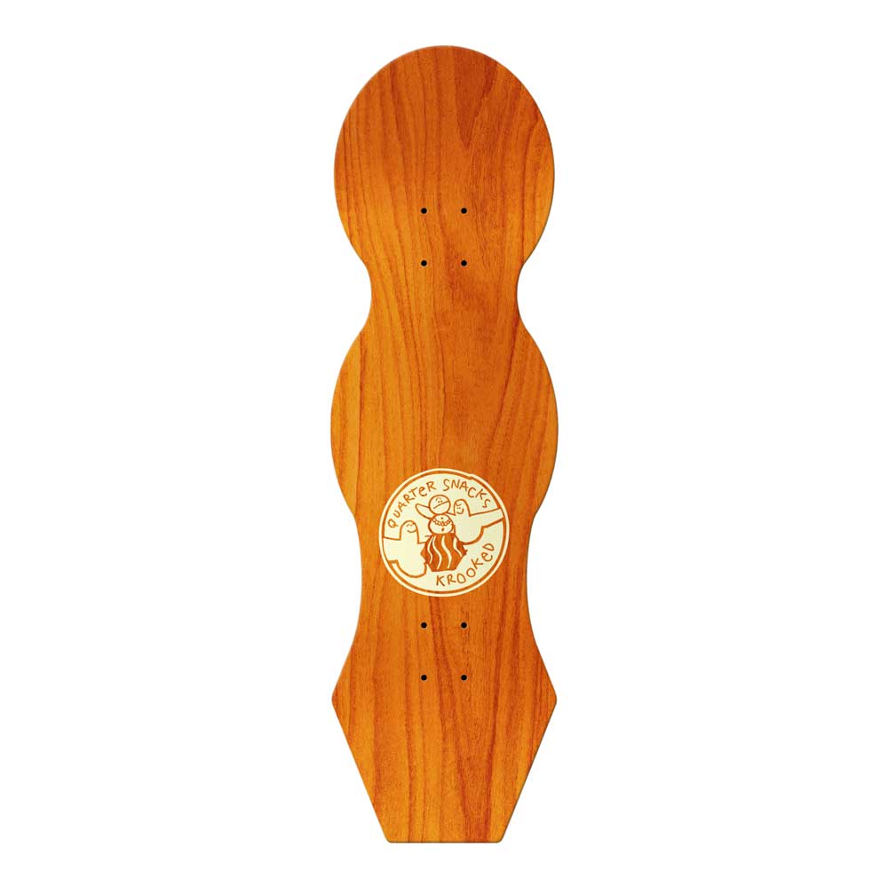 Krooked X Quartersnacks 'Snackman Cruiser' 9" Deck - Image 2
