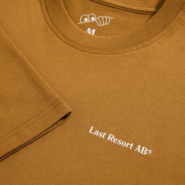 Last Resort 'Atlas Monogram' T-Shirt (Golden Brown / White) - Image 2