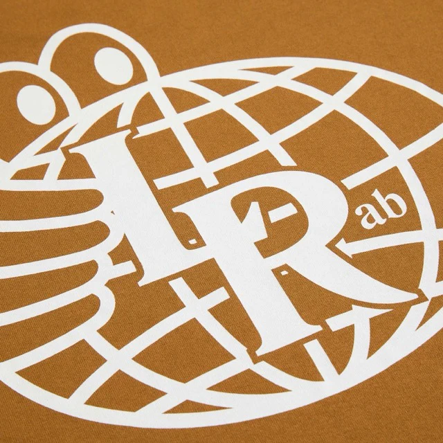 Last Resort 'Atlas Monogram' T-Shirt (Golden Brown / White) - Image 4