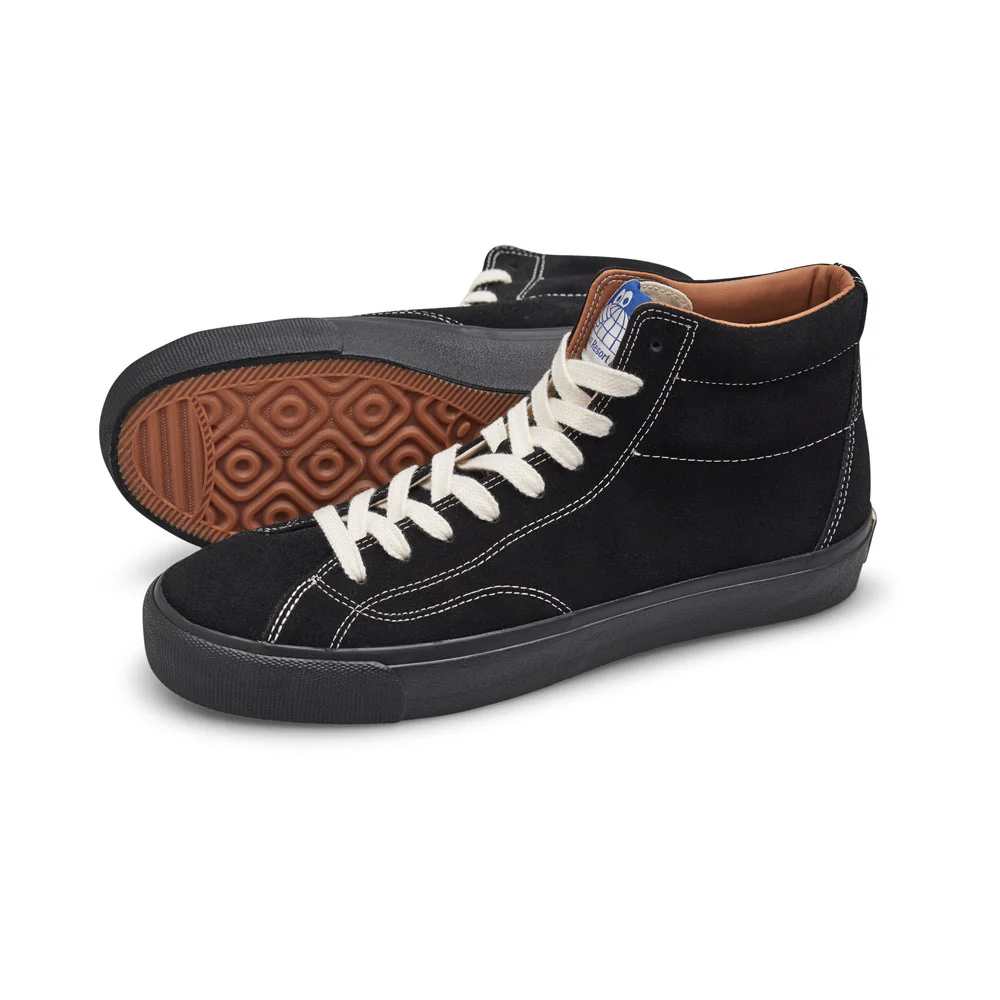 Last Resort 'VM003 Suede Hi' Skate Shoes (Black / White / Black) - Image 3