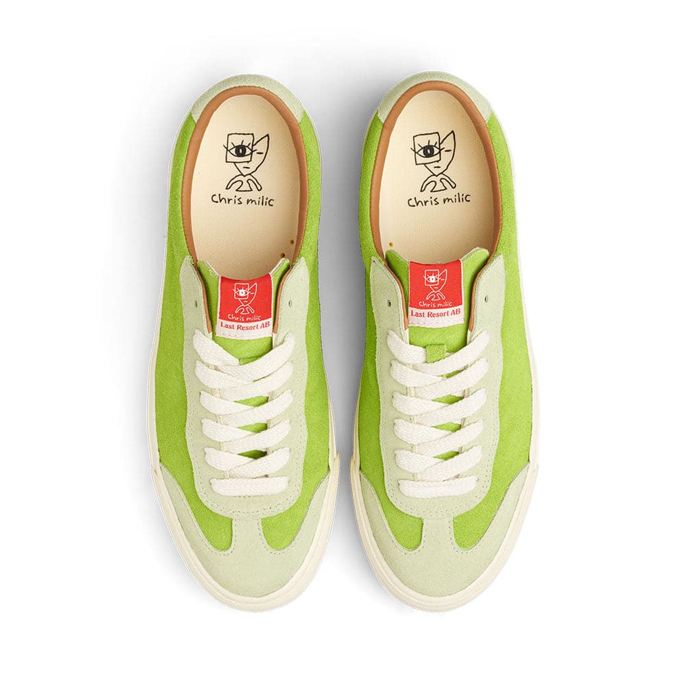 Last Resort 'VM004 Milic Suede Lo' Skate Shoes (Frog Green / White) - Image 3