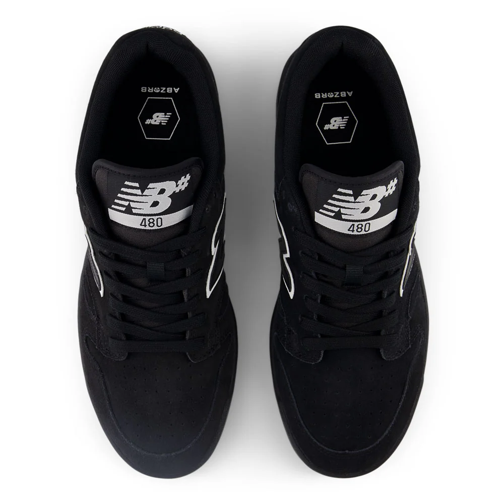 New Balance Numeric '480 SBW' Skate Shoes (Black / White) - Image 3