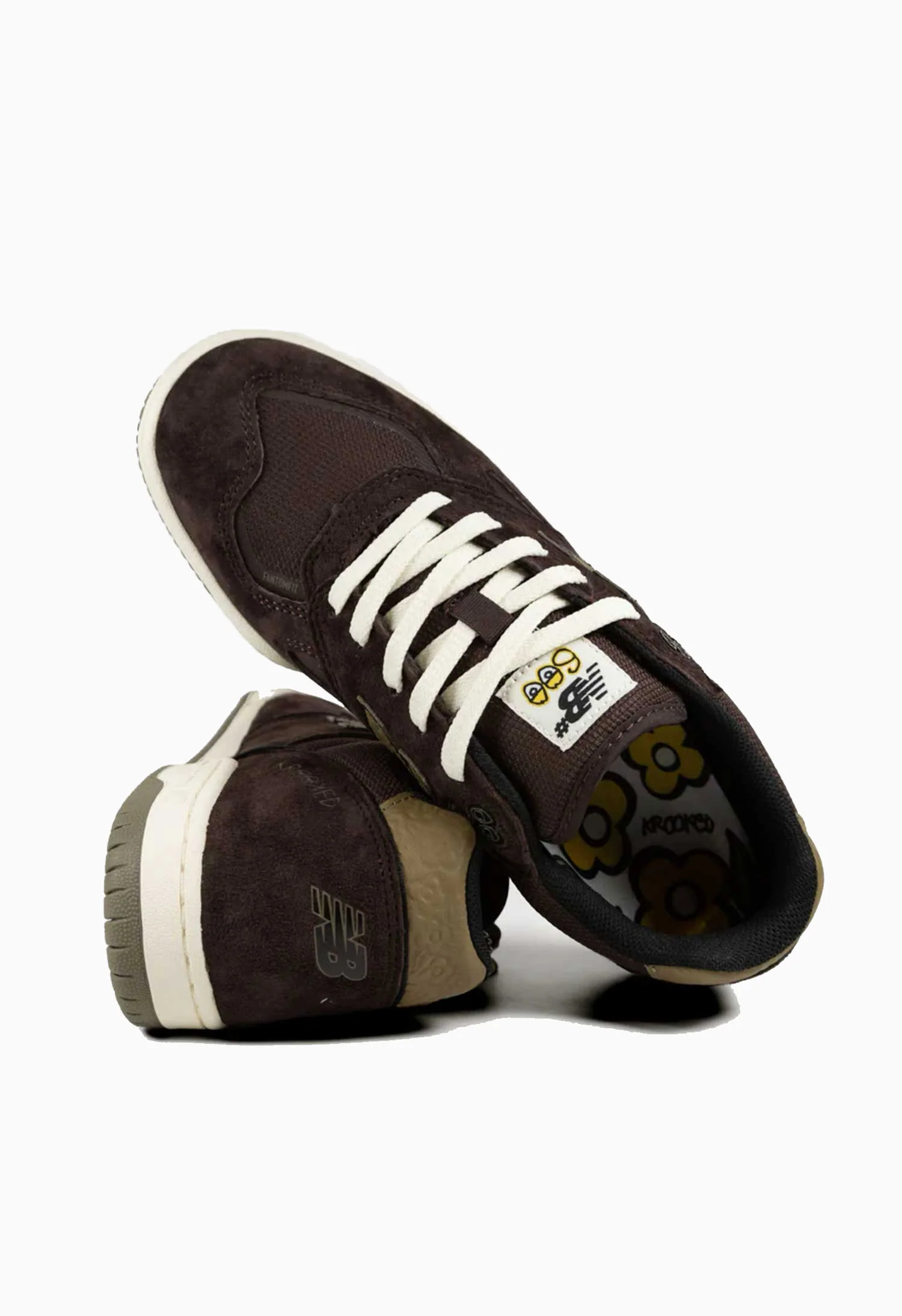 New Balance Numeric X Krooked 'Tom Knox 600' Skate Shoes (Chocolate / Olive) - Image 4