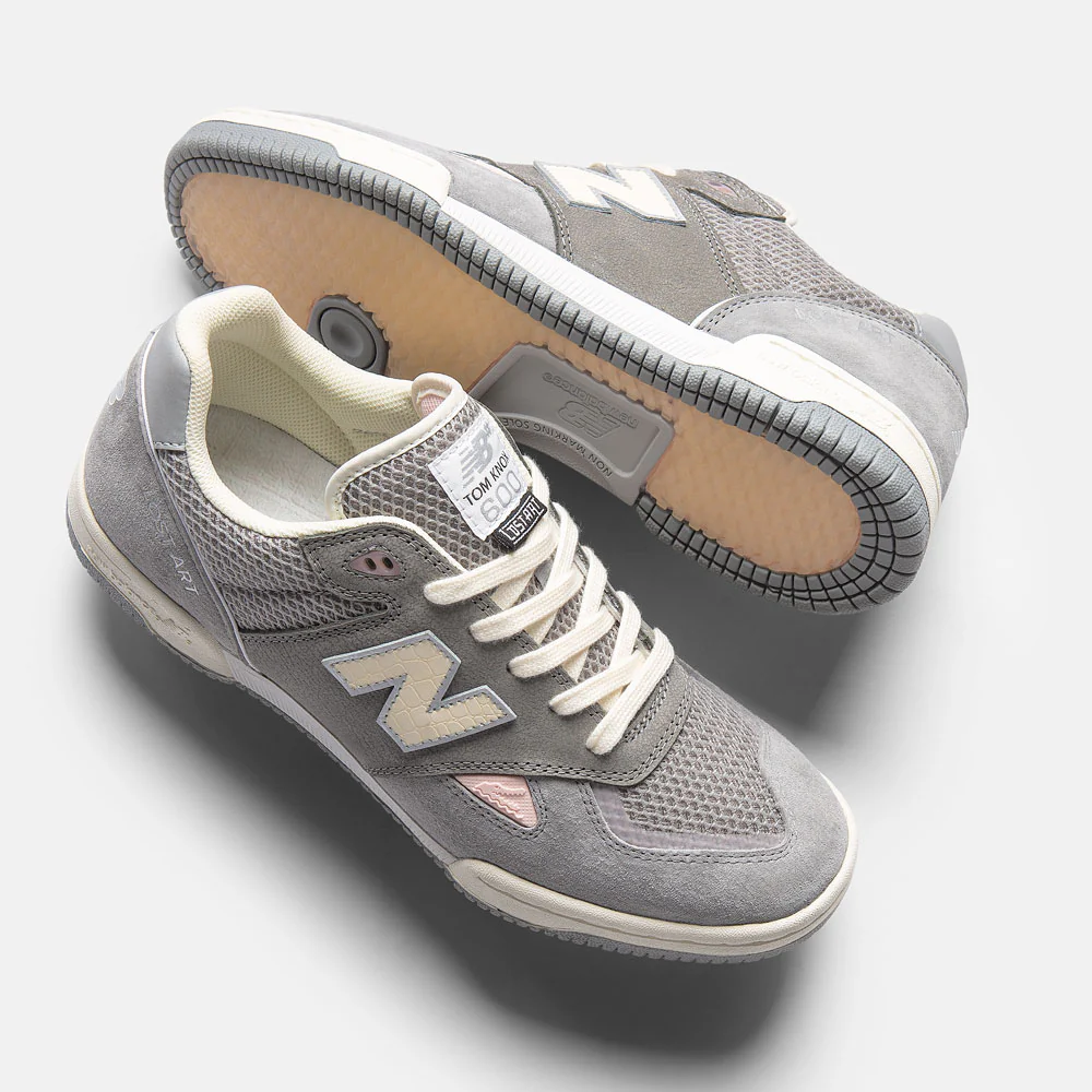 New Balance Numeric X Lost Art 'Tom Knox 600' Skate Shoes (Grey / Grey) - Image 3
