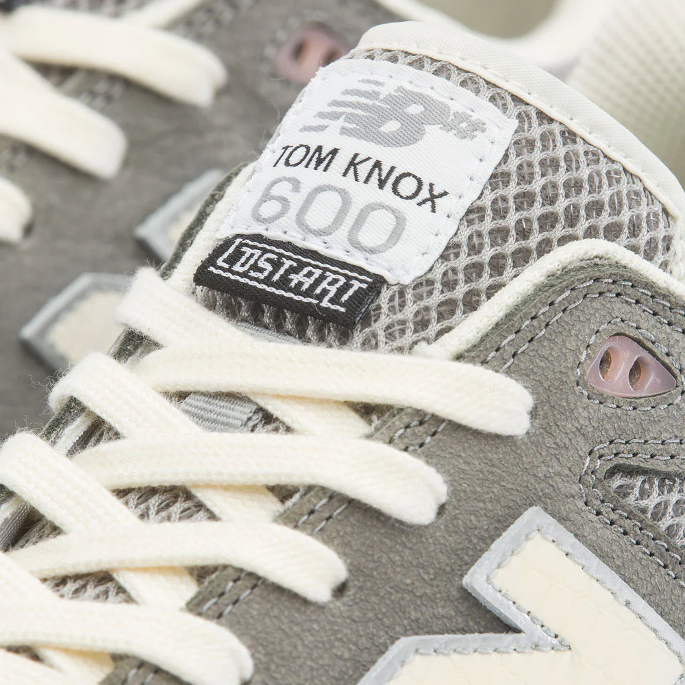 New Balance Numeric X Lost Art 'Tom Knox 600' Skate Shoes (Grey / Grey) - Image 6