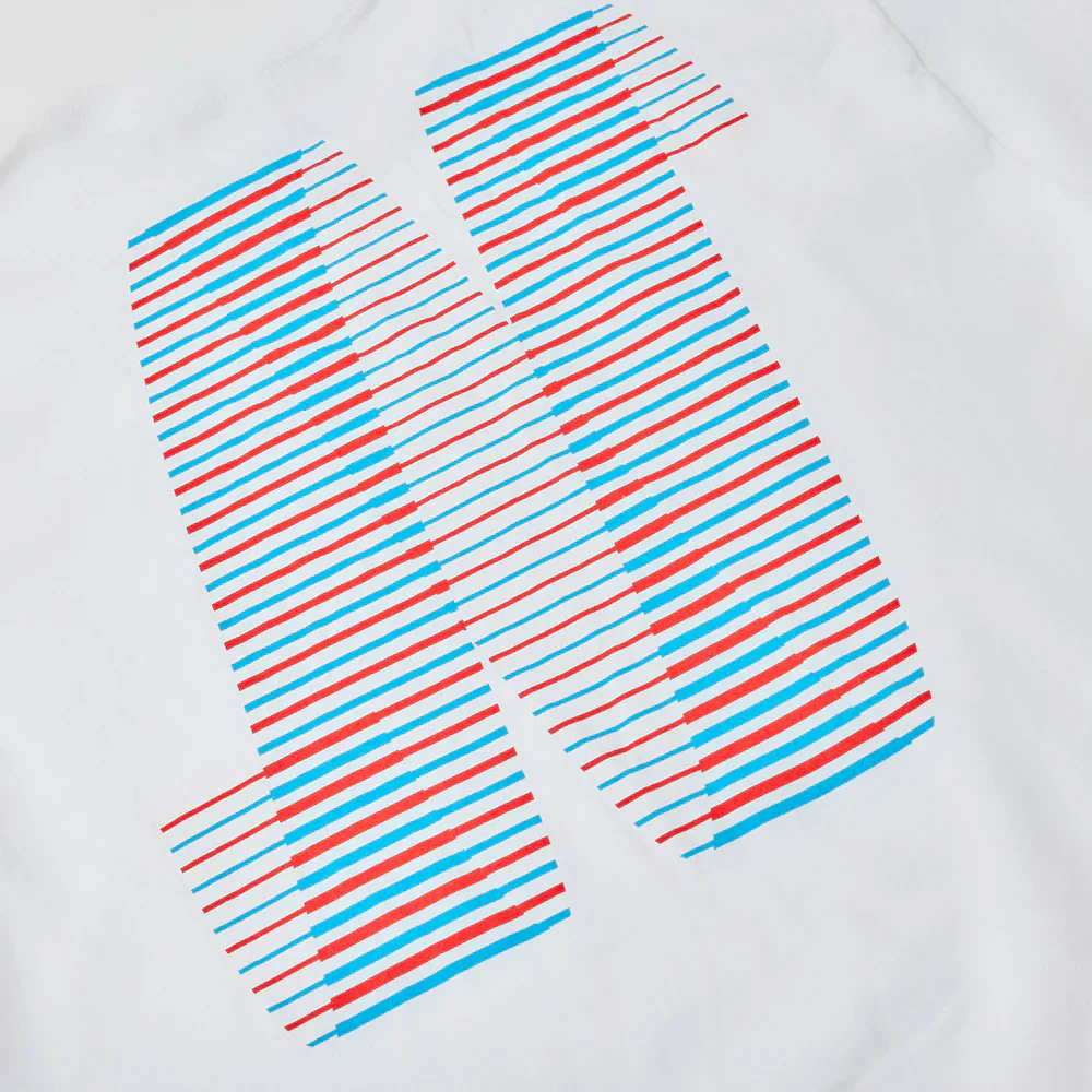 North 'N Logo' T-Shirt (White / Blue / Red) - Image 3
