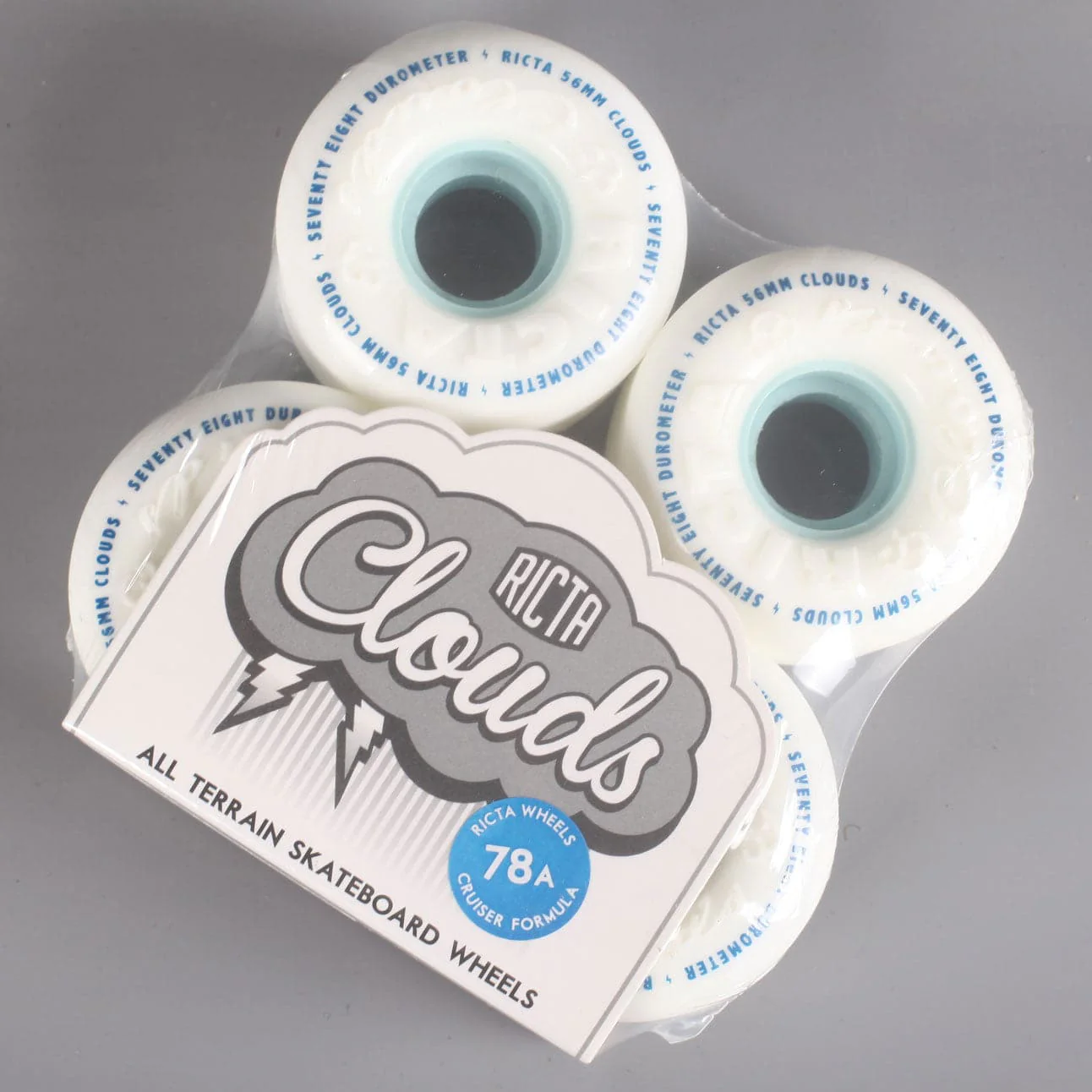 Ricta 'Clouds' 56mm 78a Wheels (White / Blue) - Image 3