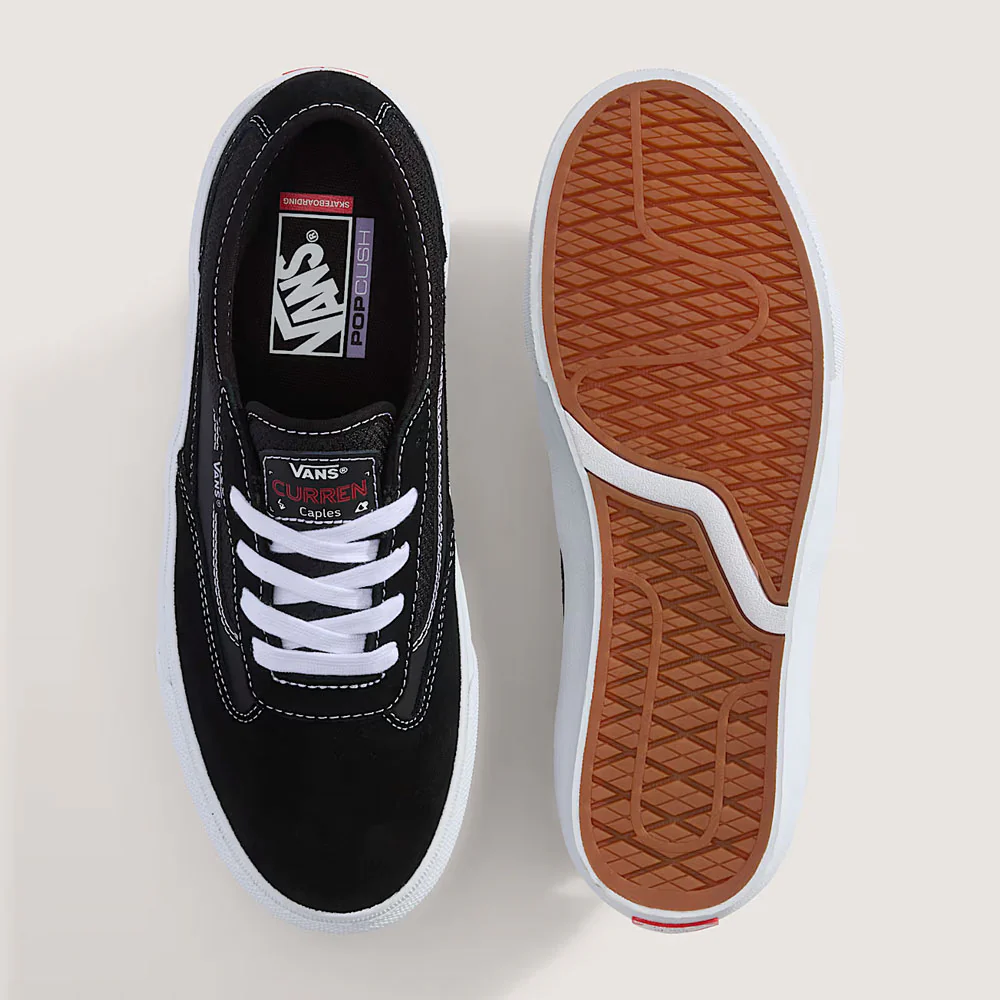 Vans 'Curren Caples' Skate Shoes (Gum Black / White) - Image 3