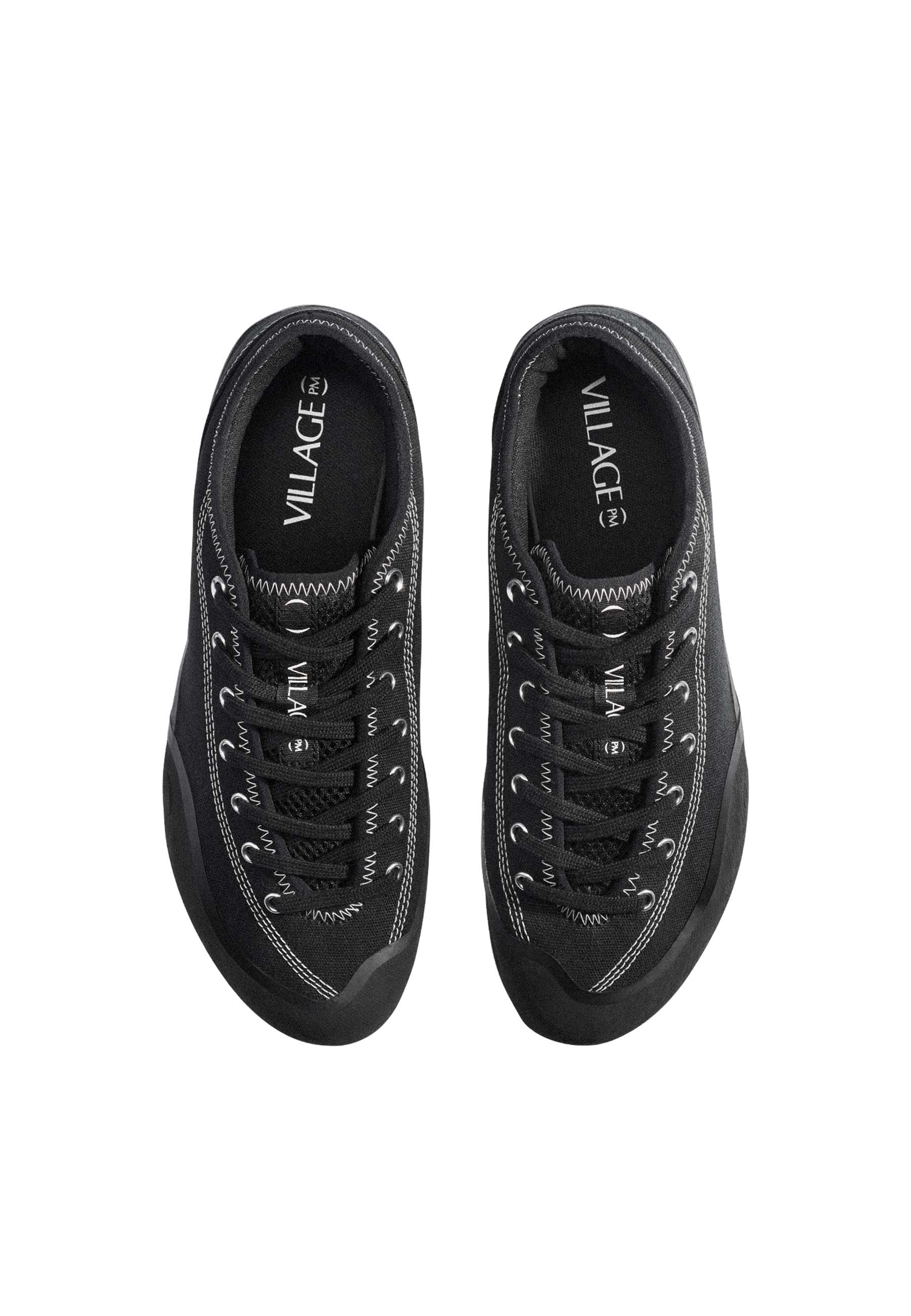 Village PM '1:30pm' Skate Shoes (Black / Natural Black) - Image 3