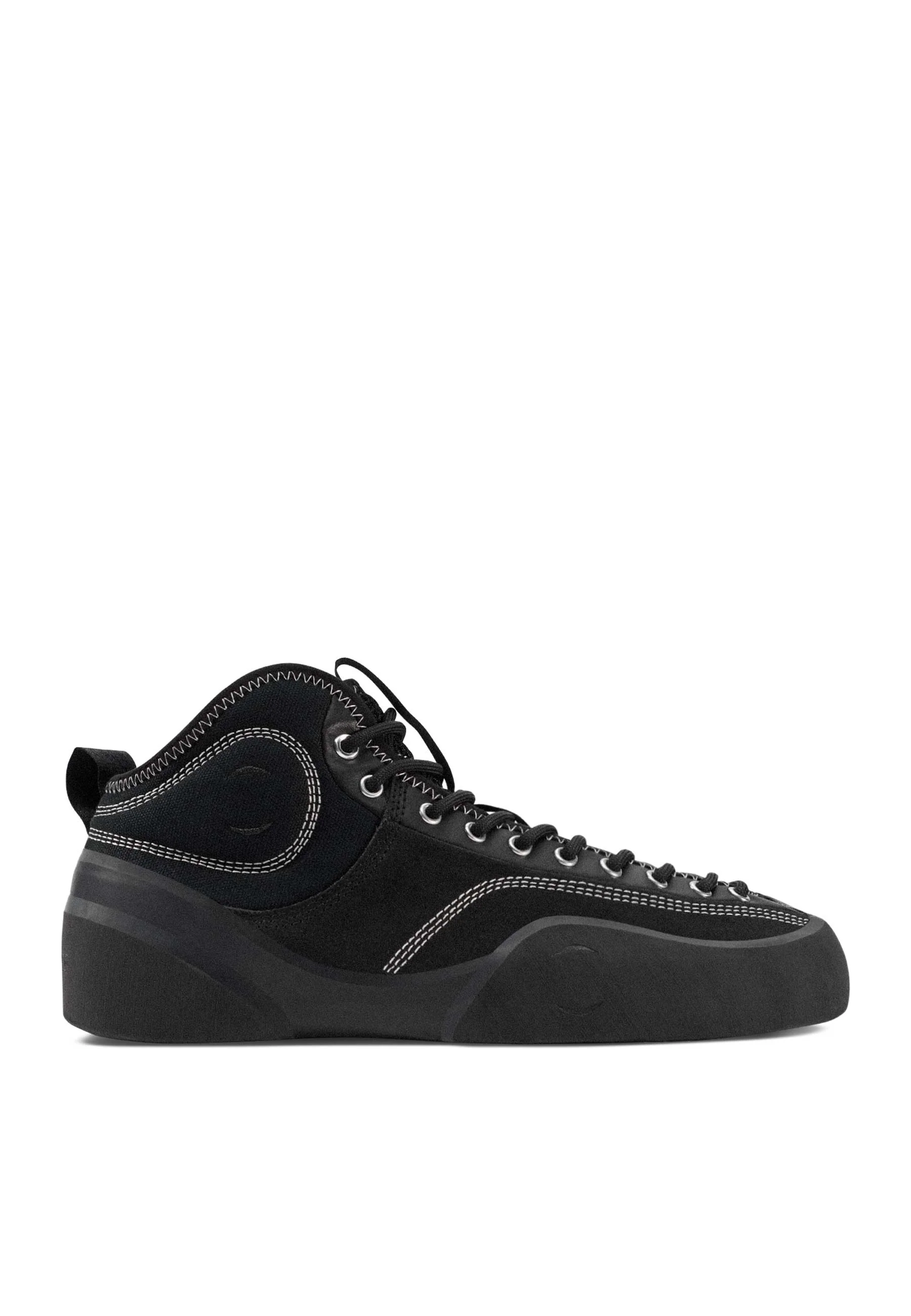 Village PM '1pm Mid' Skate Shoes (Black / Natural Black)